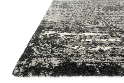 Featuring graphite and dramatic black hues and contemporary and vintage detail, the Viera VR-11 Graphite / Black Area Rug is a power-loomed polypropylene and polyester area rug for any room