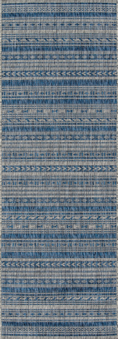 Novogratz Villa VI-04 Blue Indoor/Outdoor Area Rug by Momeni