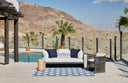 Novogratz Villa VI-12 Blue Indoor/Outdoor Area Rug by Momeni