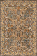 A hooked 100% wool area rug with traditional flair in rich walnut and vibrant multi-toned tones, the Victoria VK-01 Walnut / Multi Area Rug anchors any room