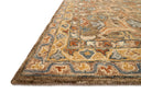 A hooked 100% wool area rug with traditional flair in rich walnut and vibrant multi-toned tones, the Victoria VK-01 Walnut / Multi Area Rug anchors any room