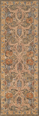 A hooked 100% wool area rug with traditional flair in rich walnut and vibrant multi-toned tones, the Victoria VK-01 Walnut / Multi Area Rug anchors any room