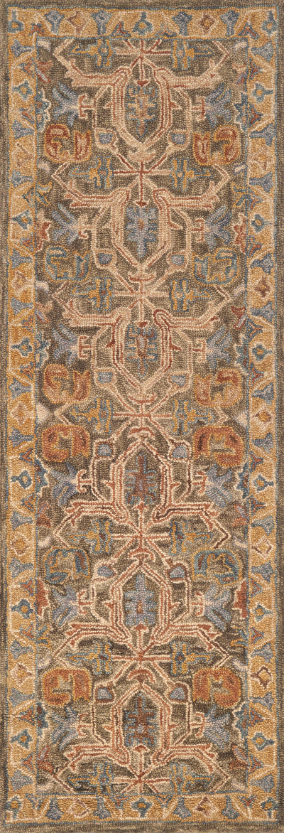 A hooked 100% wool area rug with traditional flair in rich walnut and vibrant multi-toned tones, the Victoria VK-01 Walnut / Multi Area Rug anchors any room