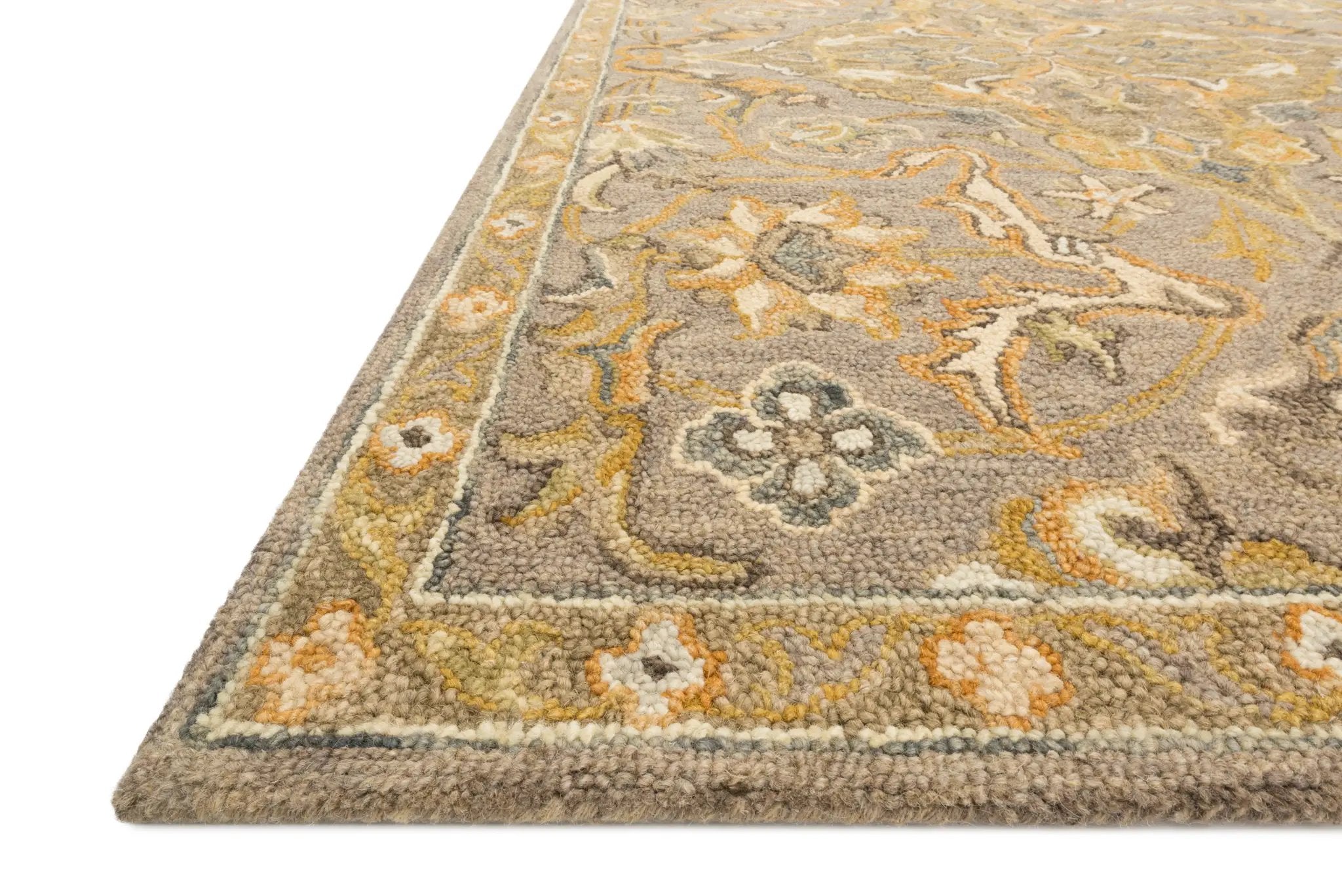 Victoria VK-04 Grey / Multi Area Rug by Loloi