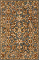 With cool slate and cool slate hues and traditional styling, the Victoria VK-05 Slate / Slate Area Rug is a hooked 100% wool area rug that elevates any room