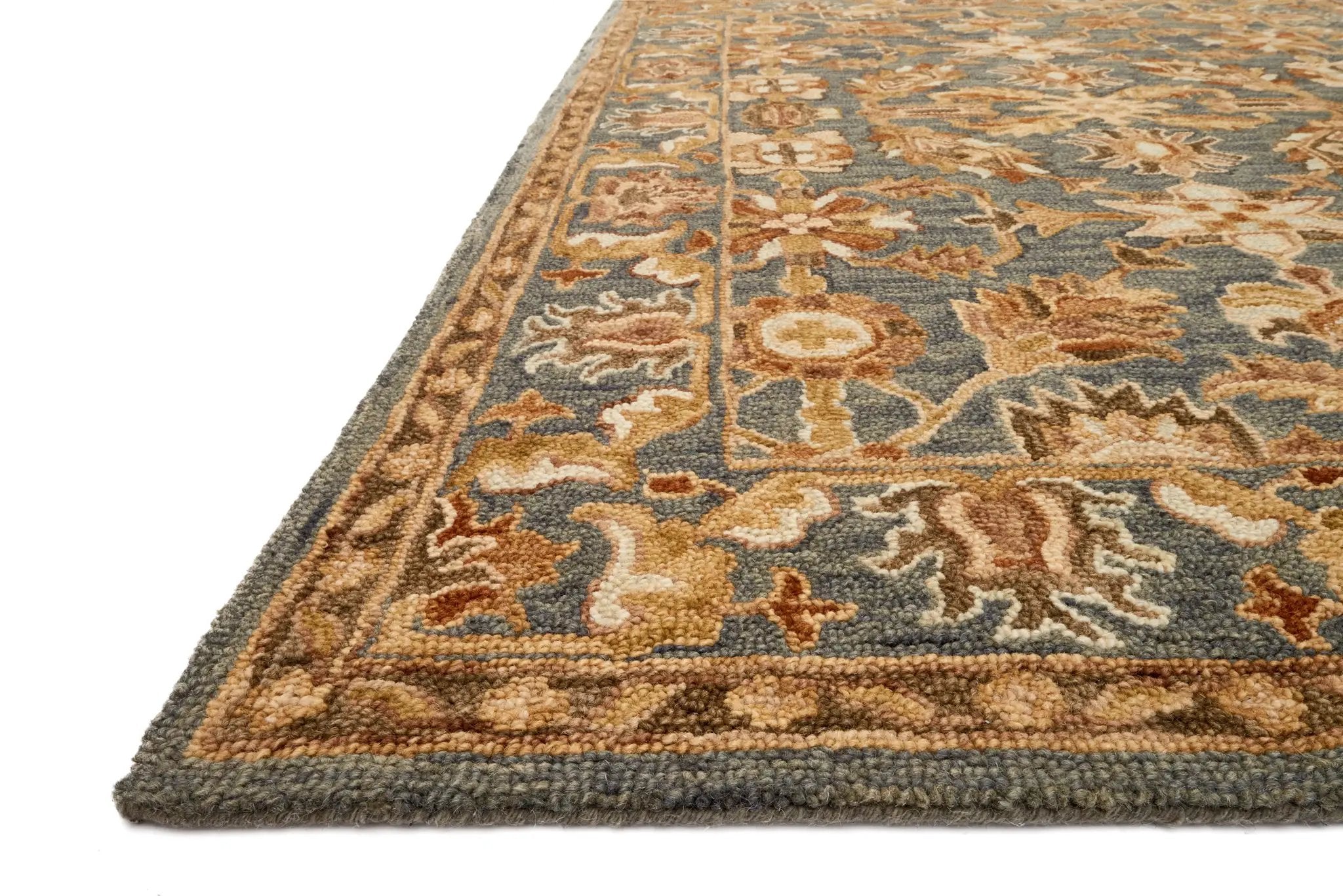 Victoria VK-05 Slate / Slate Area Rug by Loloi