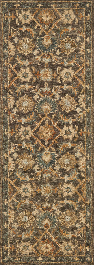 The Victoria VK-08 Dk Taupe / Multi Area Rug delivers dk taupe and vibrant multi-toned beauty and traditional elegance in a hooked 100% wool area rug
