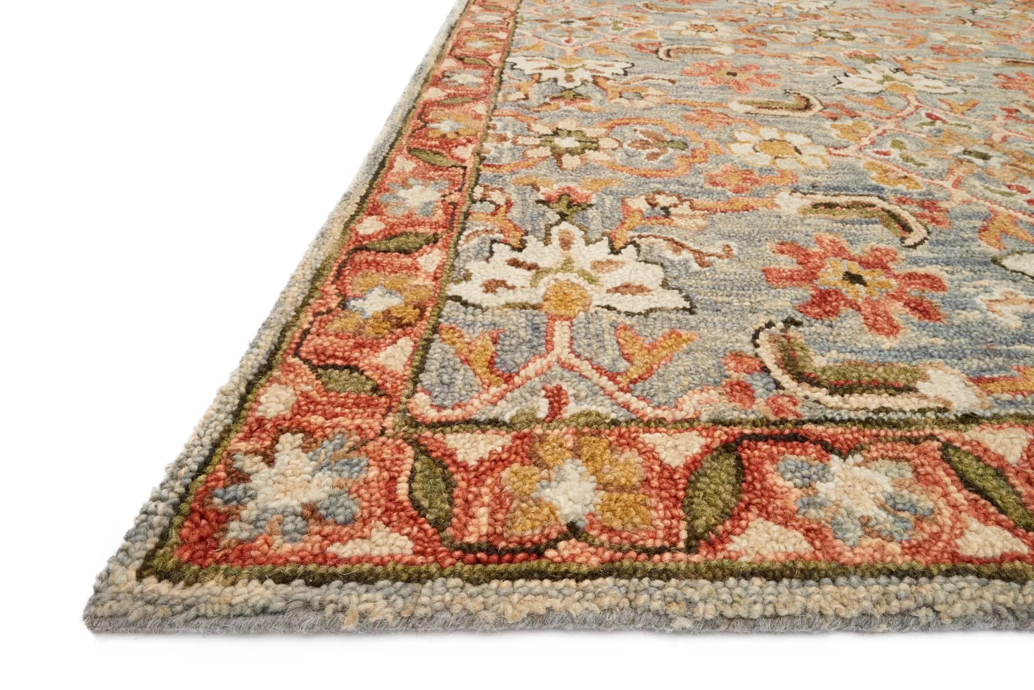 Victoria VK-10 Slate / Terracotta Area Rug by Loloi