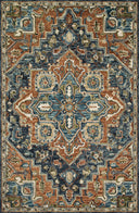 A hooked 100% wool area rug with traditional design in warm rust and vibrant multi-toned hues, the Victoria VK-16 Rust / Multi Area Rug is a standout in any décor