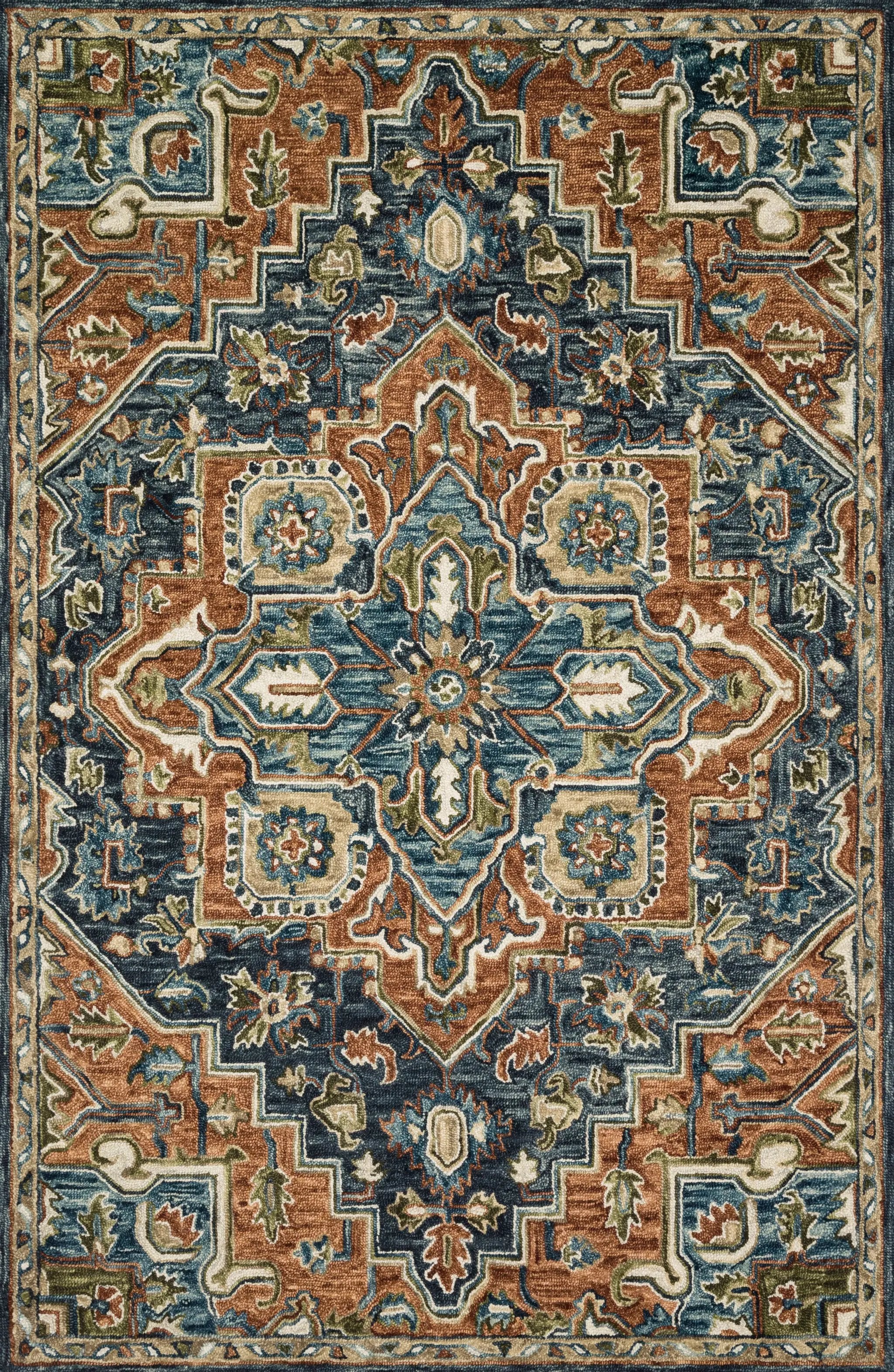 Victoria VK-16 Rust / Multi Area Rug by Loloi