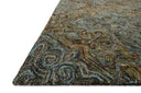 A hooked 100% wool area rug in deep charcoal and vibrant multi-toned tones with traditional motifs, the Victoria VK-21 Charcoal / Multi Area Rug grounds your room beautifully