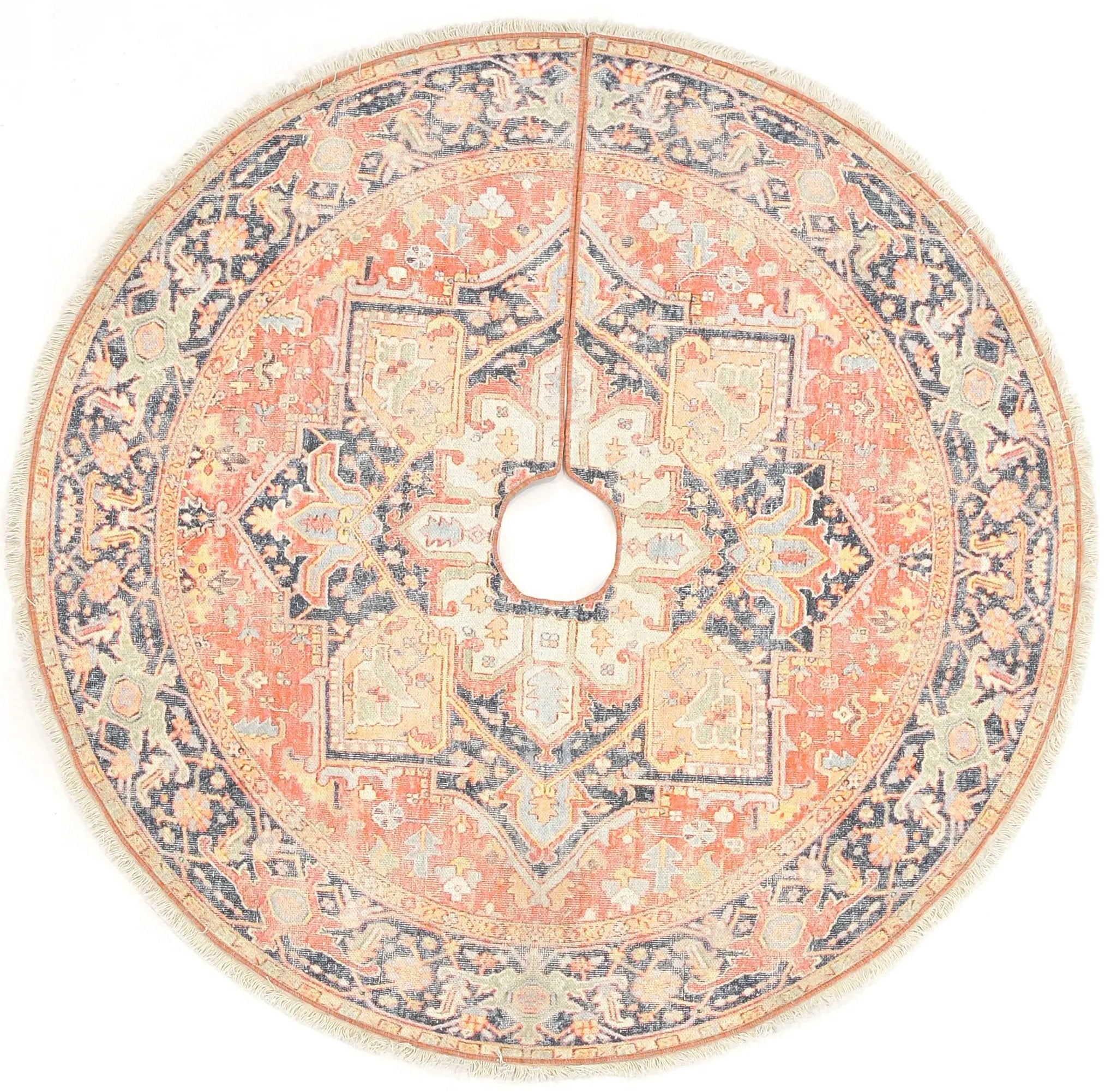 Vintage VTS-1 Red Tree Skirt by Momeni