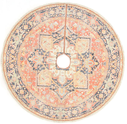 Momeni VTS-1 Red Vintage Round Tree Skirt