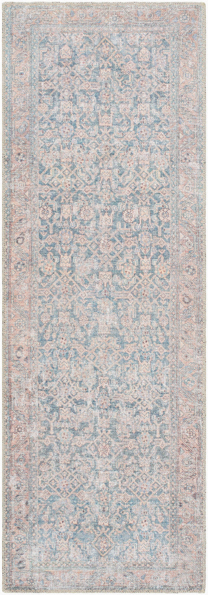 Vivir Lorelai VVLO-2301 Deep Teal Machine Washable Area Rug by LIVABLISS