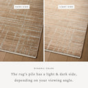 The Wade WAE-03 Clay / Silver Area Rug pairs earthy clay and shimmering silver tones and abstract and linear patterns in a power-loomed 100% polyester area rug