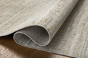 Crafted as a power-loomed 100% polyester area rug, the Wade WAE-03 Mist / Gold Area Rug brings soft misty and radiant gold warmth and abstract and linear character to your space