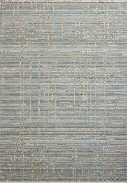 With spa and sandy hues and abstract and linear styling, the Wade WAE-03 Spa / Sand Area Rug is a power-loomed 100% polyester area rug that elevates any room