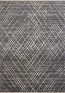 A stunning power-loomed 100% polyester area rug with abstract and linear detail, the Wade WAE-04 Midnight / Beige Area Rug features dramatic midnight and warm beige tones for a polished look