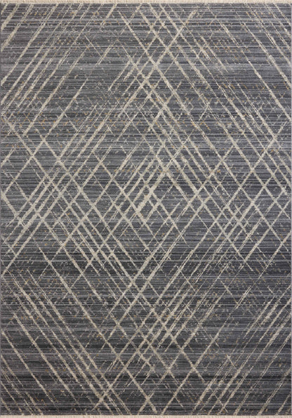 A stunning power-loomed 100% polyester area rug with abstract and linear detail, the Wade WAE-04 Midnight / Beige Area Rug features dramatic midnight and warm beige tones for a polished look