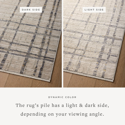 The Wade WAE-05 Beige / Midnight Area Rug delivers warm beige and dramatic midnight beauty and abstract and linear elegance in a power-loomed 100% polyester area rug