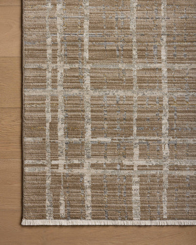 Designed with abstract and linear artistry in brown and grounding stone hues, the Wade WAE-05 Brown / Stone Area Rug is a power-loomed 100% polyester area rug that stands out