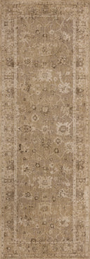 A power-loomed 100% polyester area rug featuring traditional and vintage design and versatile taupe and warm natural tones, the Willa WIA-02 Taupe / Natural Area Rug adds character to any room