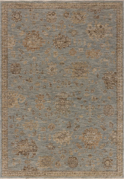 Rich in breezy sky-blue and warm natural hues with traditional and vintage detail, the Willa WIA-03 Sky / Natural Area Rug is a power-loomed 100% polyester area rug built for style and comfort