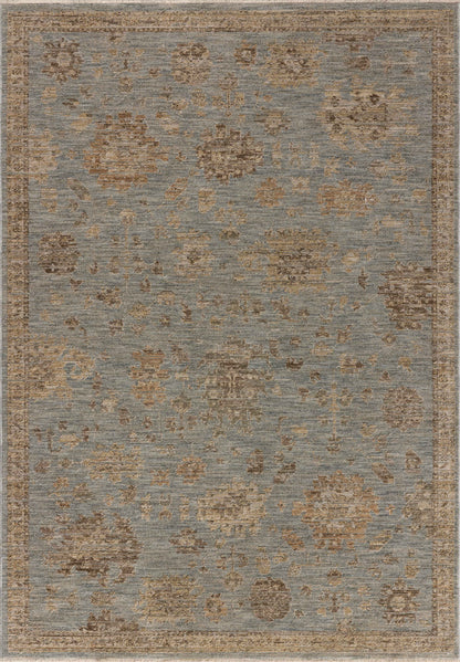 Rich in breezy sky-blue and warm natural hues with traditional and vintage detail, the Willa WIA-03 Sky / Natural Area Rug is a power-loomed 100% polyester area rug built for style and comfort