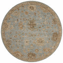 Rich in breezy sky-blue and warm natural hues with traditional and vintage detail, the Willa WIA-03 Sky / Natural Area Rug is a power-loomed 100% polyester area rug built for style and comfort