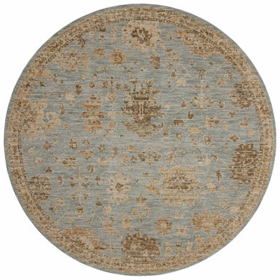 Rich in breezy sky-blue and warm natural hues with traditional and vintage detail, the Willa WIA-03 Sky / Natural Area Rug is a power-loomed 100% polyester area rug built for style and comfort