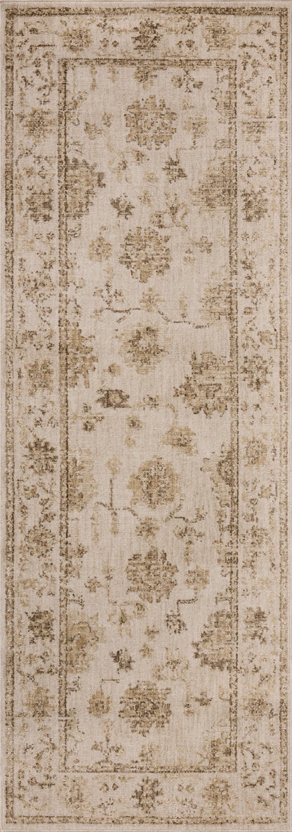 The Willa WIA-04 Fog / Natural Area Rug offers misty and warm natural sophistication and traditional and vintage charm in a power-loomed 100% polyester area rug