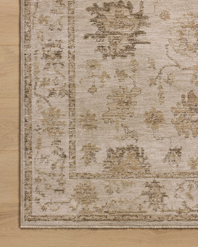 The Willa WIA-04 Fog / Natural Area Rug offers misty and warm natural sophistication and traditional and vintage charm in a power-loomed 100% polyester area rug