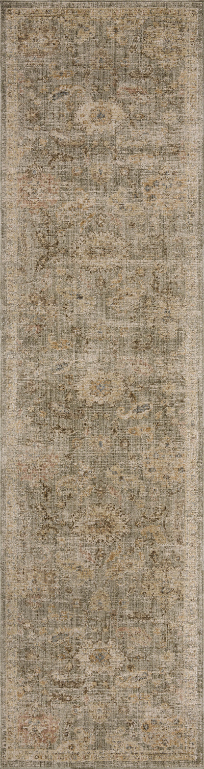 The Willa WIA-06 Sage / Multi Area Rug brings calming sage and vibrant multi-toned character and traditional and vintage flair to your home in a power-loomed 100% polyester area rug