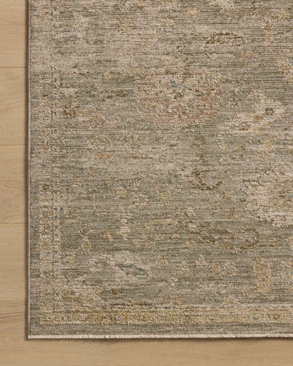 The Willa WIA-06 Sage / Multi Area Rug brings calming sage and vibrant multi-toned character and traditional and vintage flair to your home in a power-loomed 100% polyester area rug