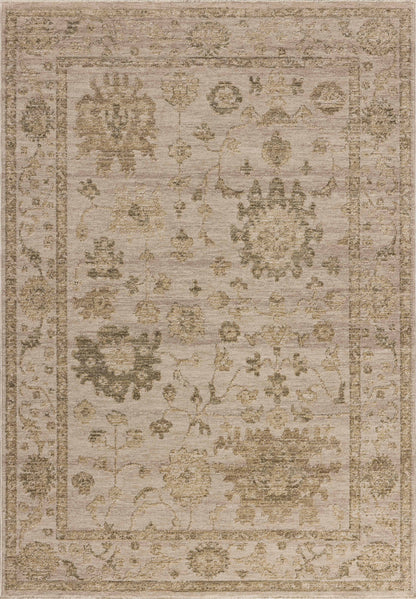 The Willa WIA-09 Dove / Forest Area Rug highlights gentle dove and lush forest tones and traditional and vintage texture in a beautifully made power-loomed 100% polyester area rug
