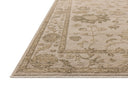 The Willa WIA-09 Dove / Forest Area Rug highlights gentle dove and lush forest tones and traditional and vintage texture in a beautifully made power-loomed 100% polyester area rug