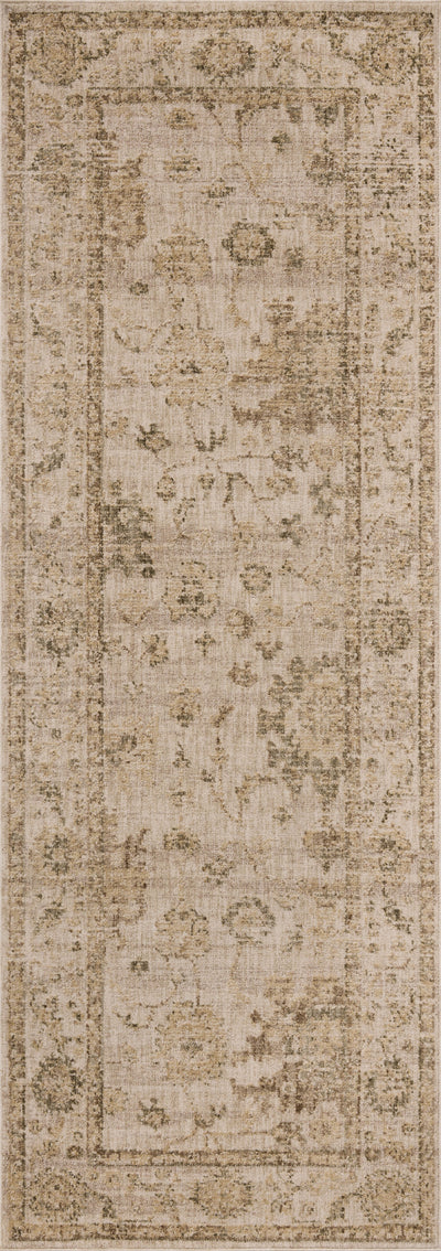 The Willa WIA-09 Dove / Forest Area Rug highlights gentle dove and lush forest tones and traditional and vintage texture in a beautifully made power-loomed 100% polyester area rug