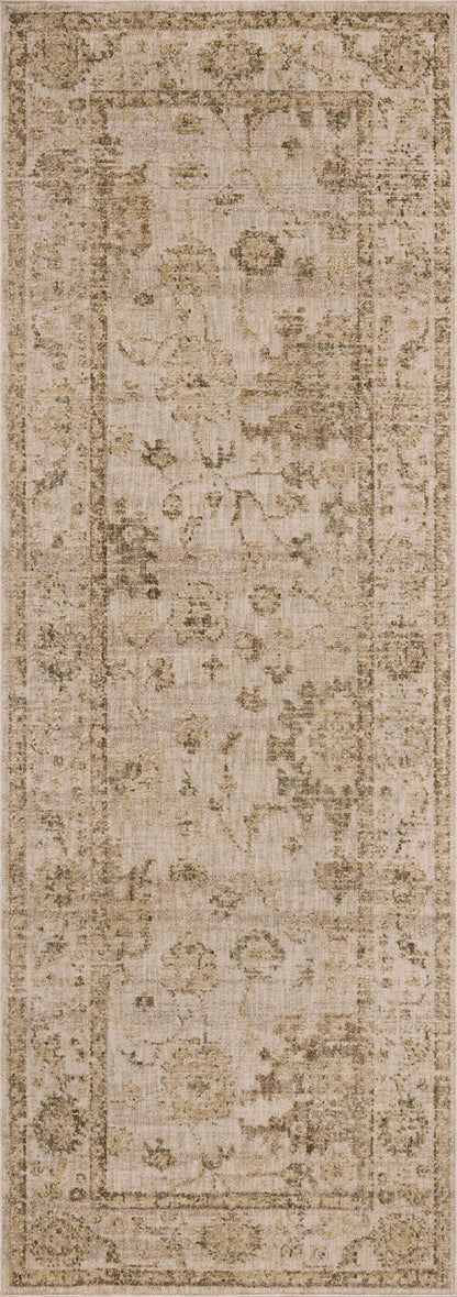 The Willa WIA-09 Dove / Forest Area Rug highlights gentle dove and lush forest tones and traditional and vintage texture in a beautifully made power-loomed 100% polyester area rug