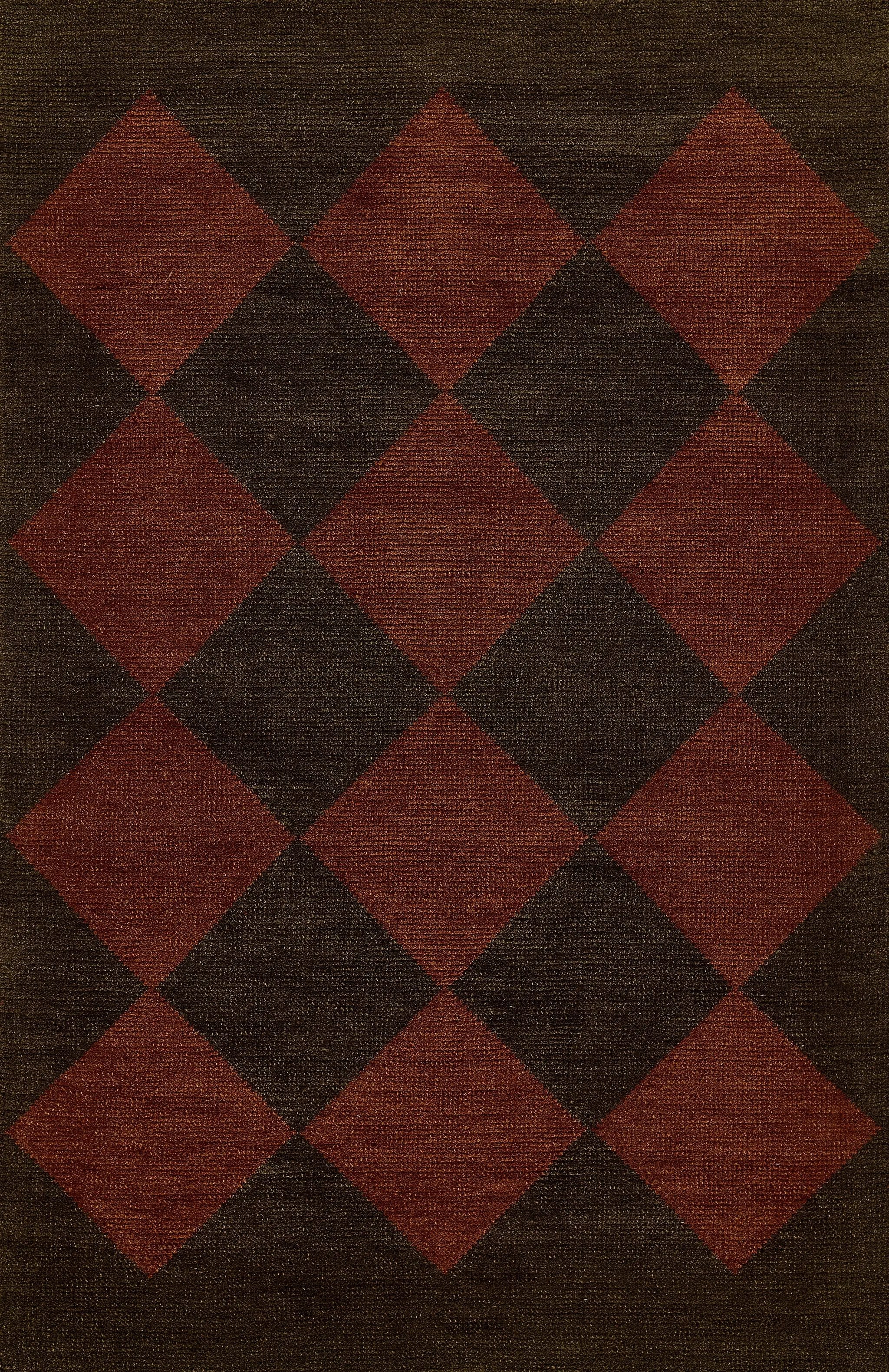 Willow WLO-4 (Checkered) Copper Area Rug by Momeni