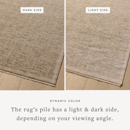 The Winston WIT-01 Taupe / Bone Area Rug showcases versatile taupe and bone tones in a power-loomed polyester area rug
