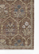 Momeni Wisteria WIS-1 Rust Area Rug, vintage floral rug with botanical pattern
