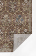 Momeni Wisteria WIS-1 Rust Area Rug, vintage floral rug with botanical pattern