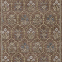 Momeni Wisteria WIS-1 Rust Area Rug, vintage floral rug with botanical pattern