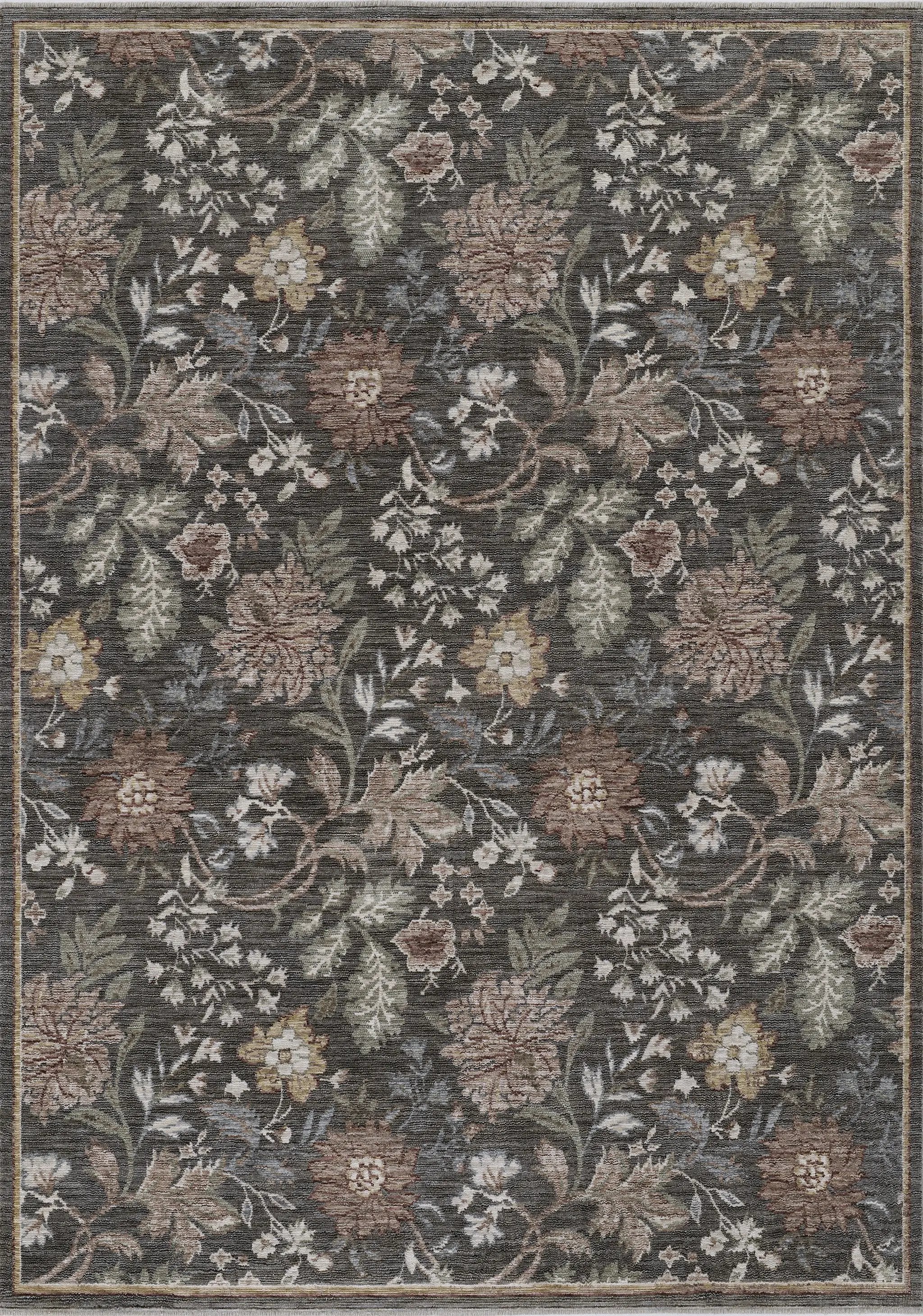 Wisteria WIS-2 Charcoal Area Rug by Momeni
