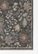 Momeni Wisteria WIS-2 Charcoal Area Rug, floral rug with layered botanical design