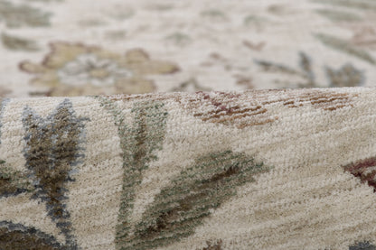 Momeni Wisteria WIS-2 Ivory Area Rug, vintage floral rug with botanical pattern