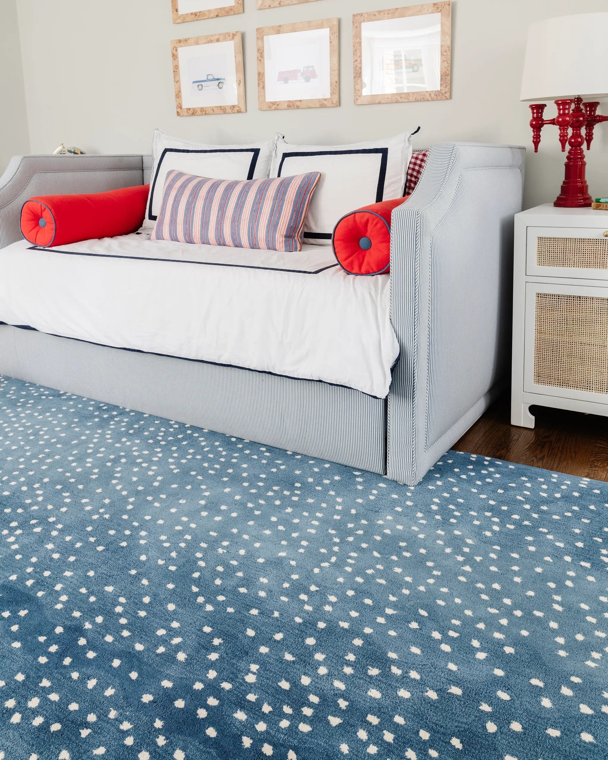 Woodland WOD-1 (Antelope) Denim Area Rug by Erin Gates by Momeni
