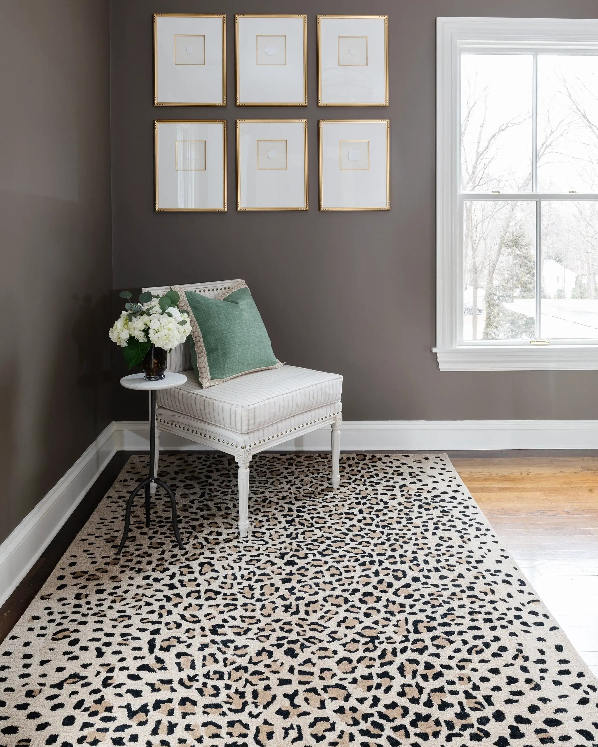 Woodland WOD-2 (Leopard) Beige Area Rug by Erin Gates by Momeni