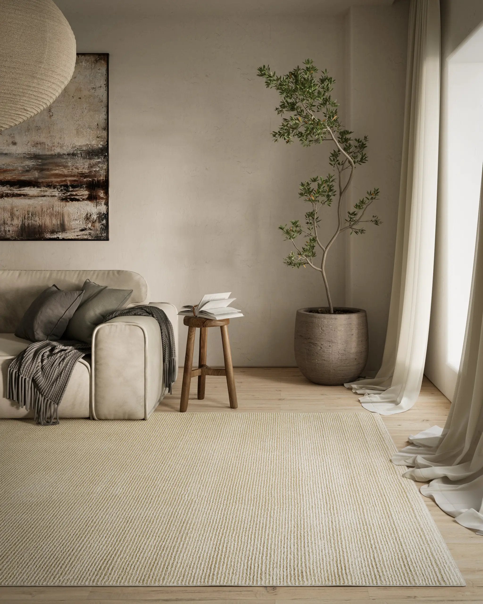 Wren WRE-3 Ivory Area Rug by Momeni