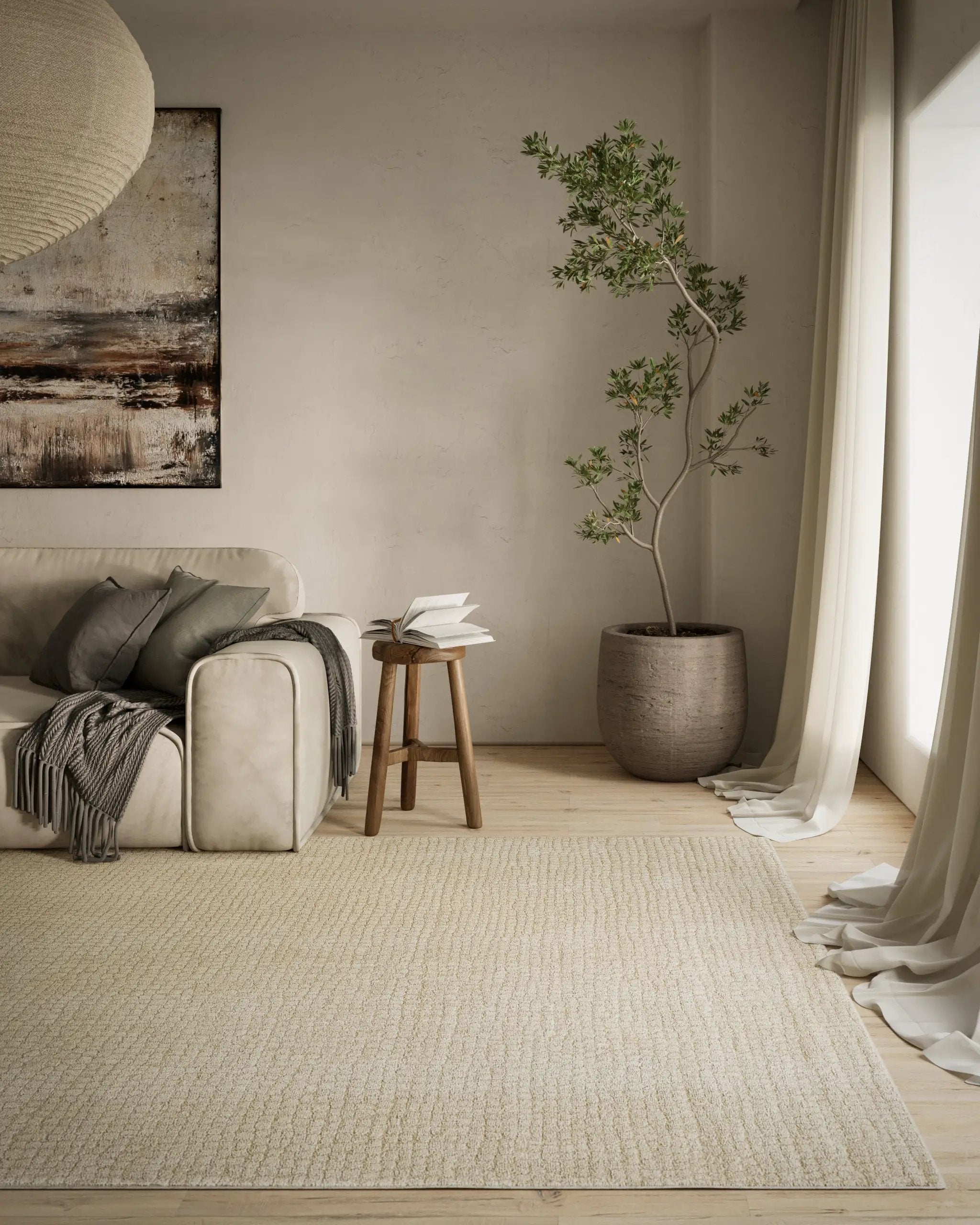 Wren WRE-4 Ivory Area Rug by Momeni